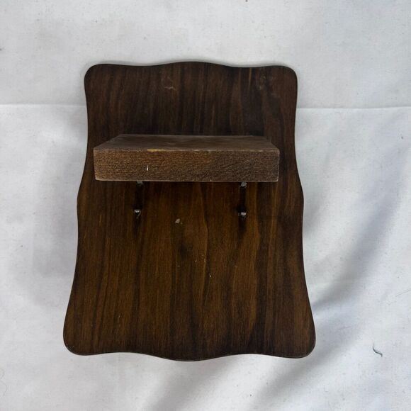 Wooden Recipe Card Holder Vintage Brown Stand Cottage Core Country Chic - Picture 5 of 9